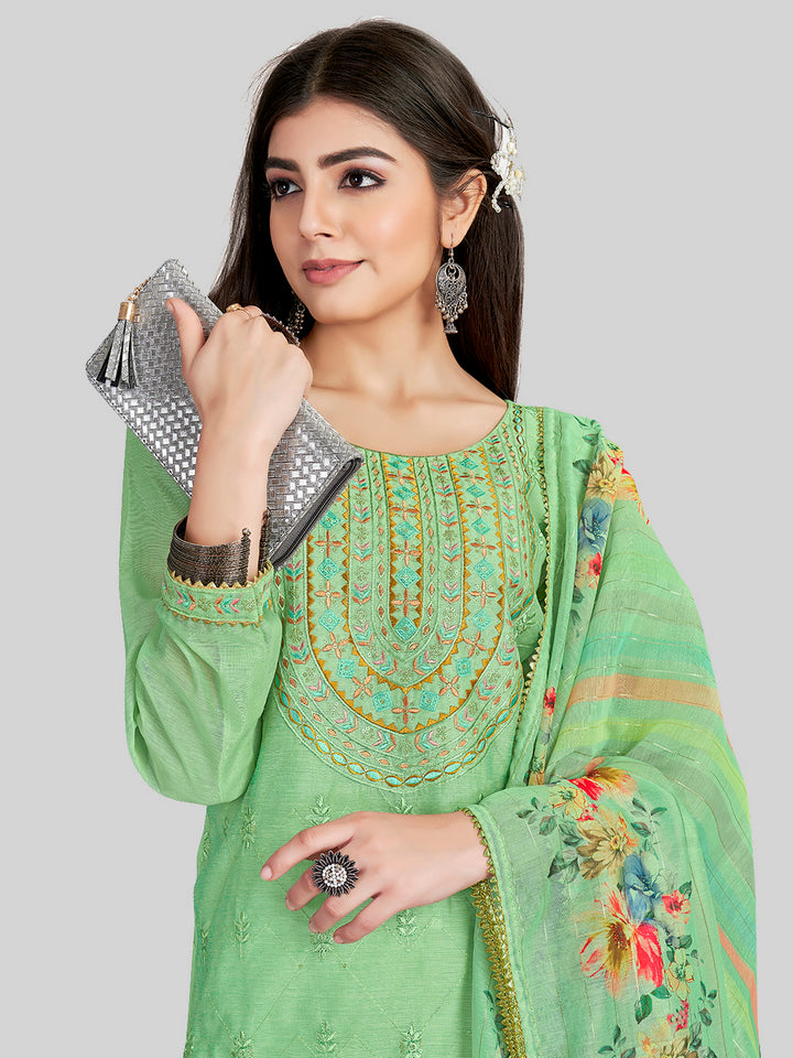 Stylish Kurti Set | Lurex Dupatta & Chanderi Silk Fabric | Wedding Party Wear