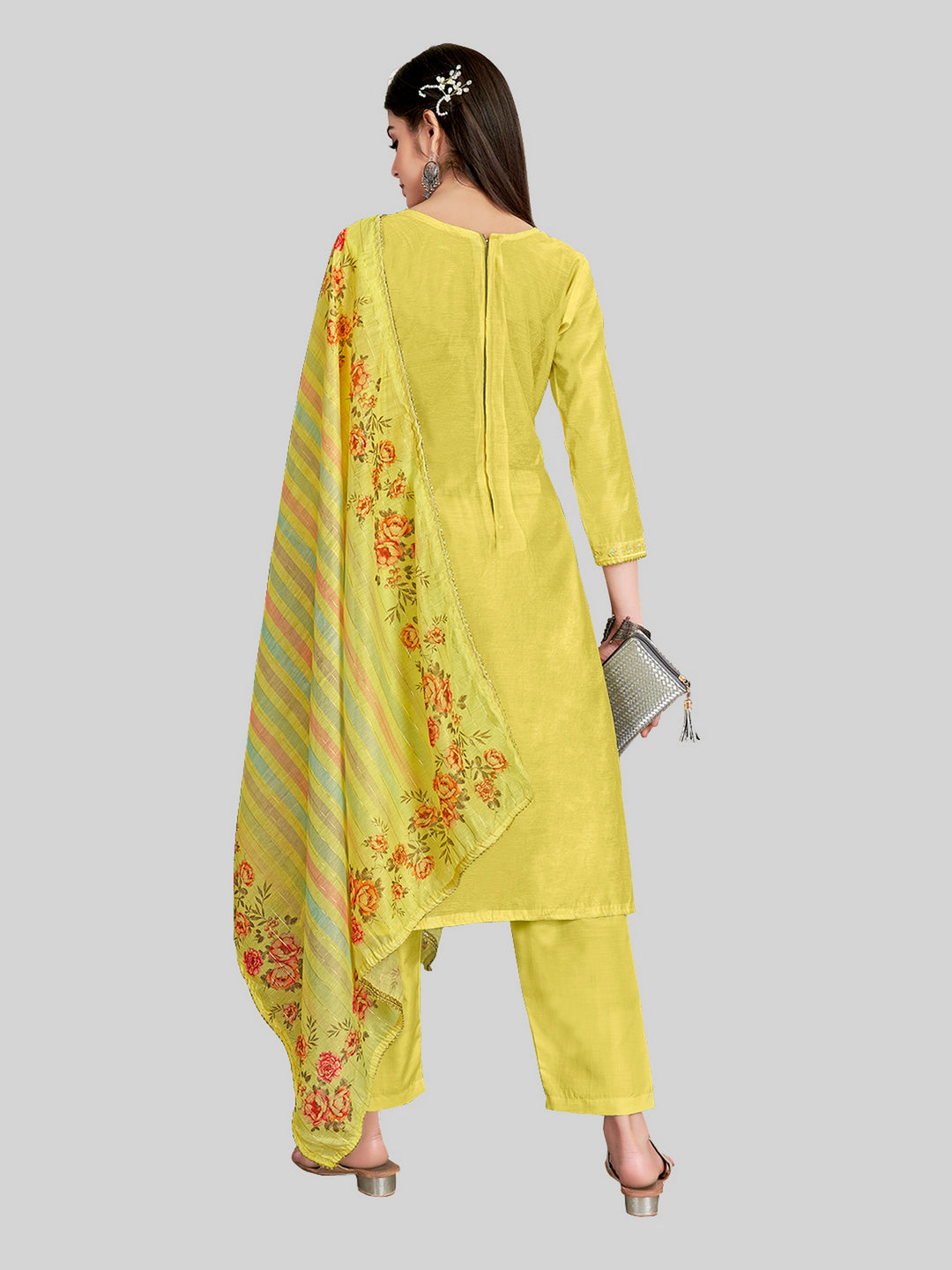 Stylish Kurti Set | Lurex Dupatta & Chanderi Silk Fabric | Wedding Party Wear