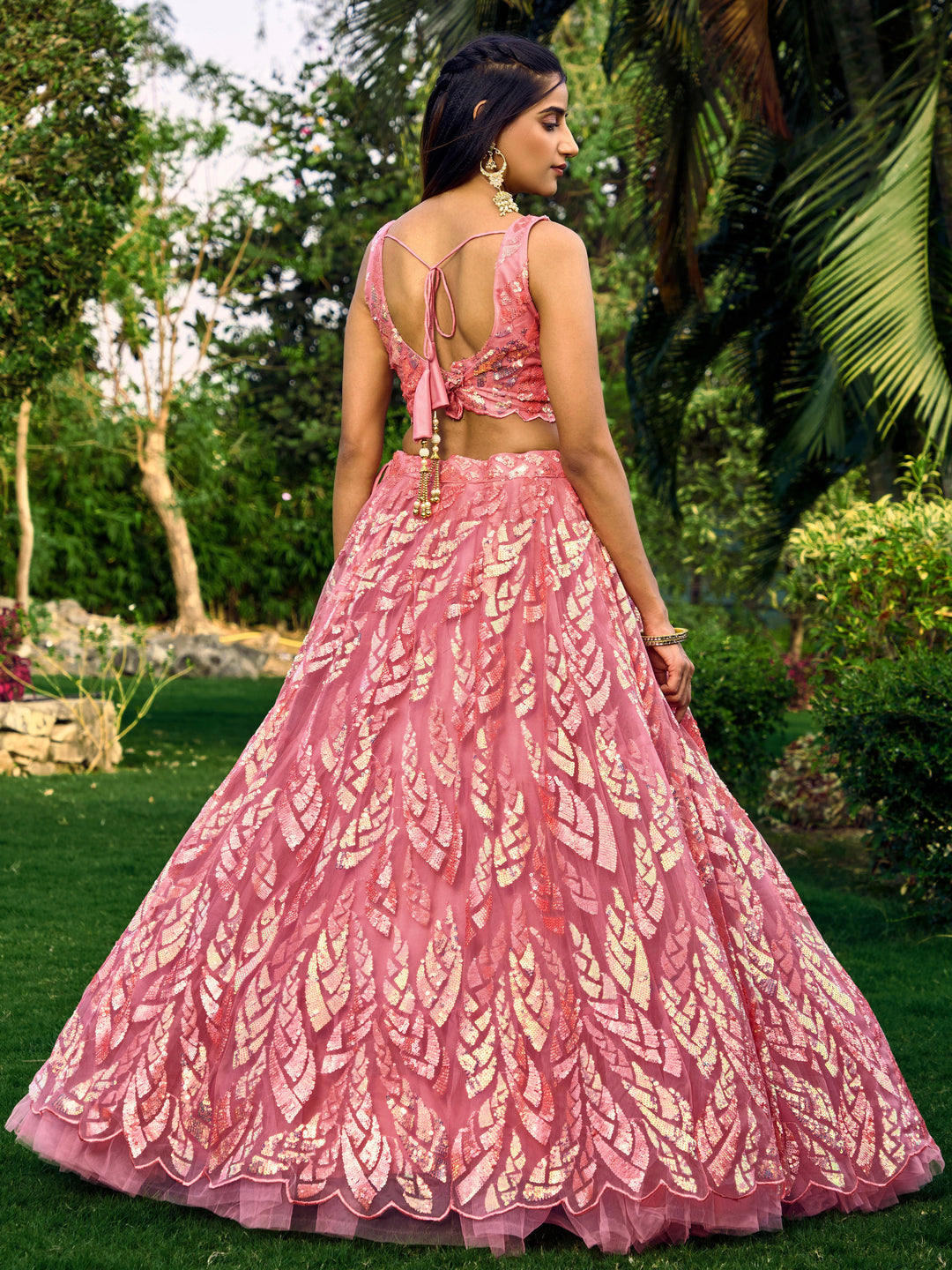 Soft Net Lehenga Choli | Designer Thread & Sequins Embroidery for a Stylish Look