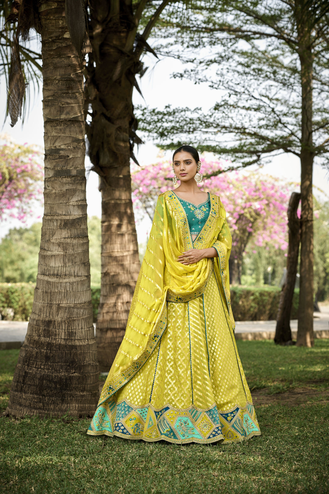 Designer Silk Lehenga with Heavy Embroidery | Perfect for Weddings & Events