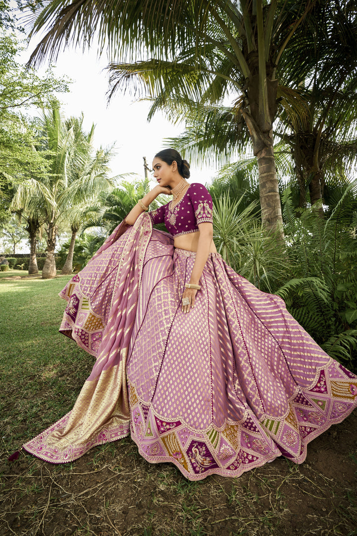 Designer Silk Lehenga with Heavy Embroidery | Perfect for Weddings & Events