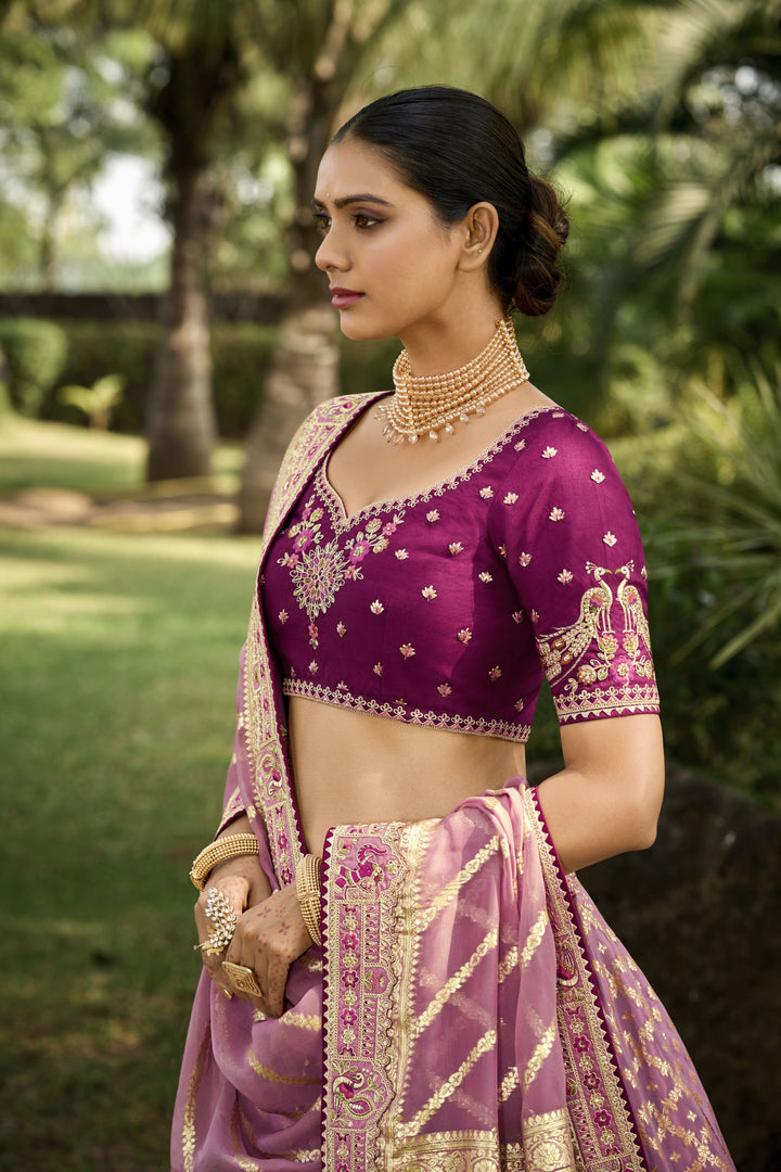 Designer Silk Lehenga with Heavy Embroidery | Perfect for Weddings & Events