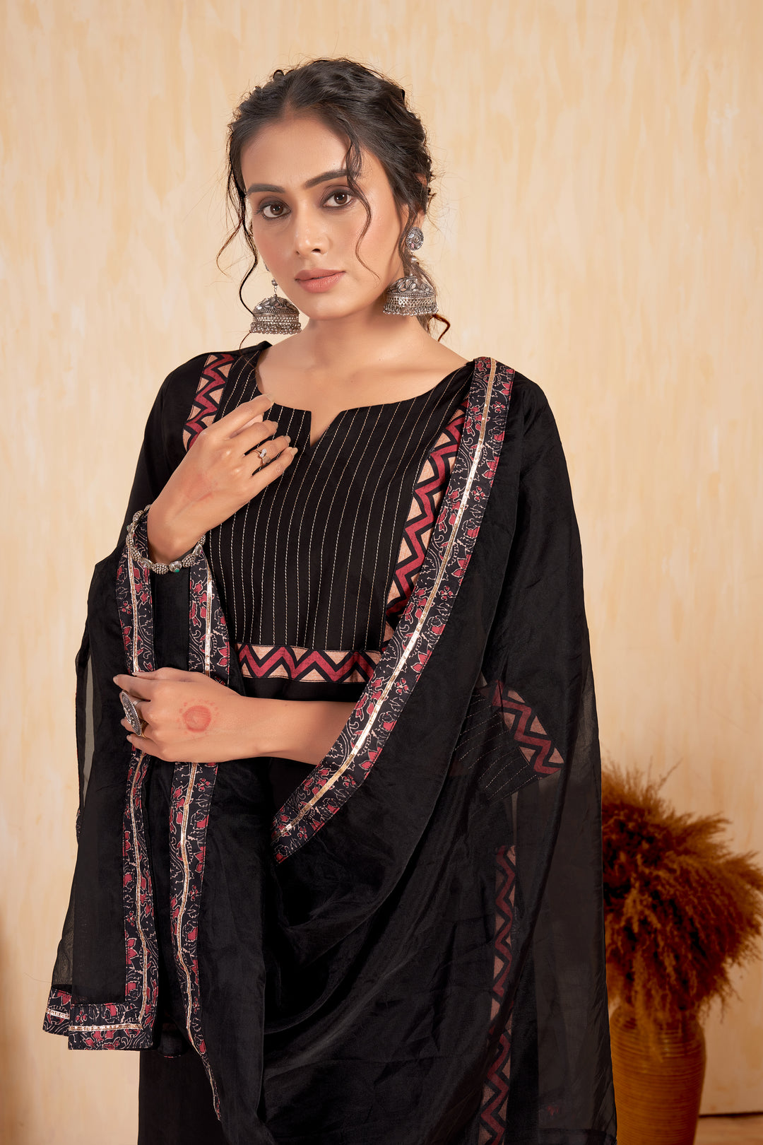 Stunning Readymade Suit | Designer Embroidery with Printed Dupatta