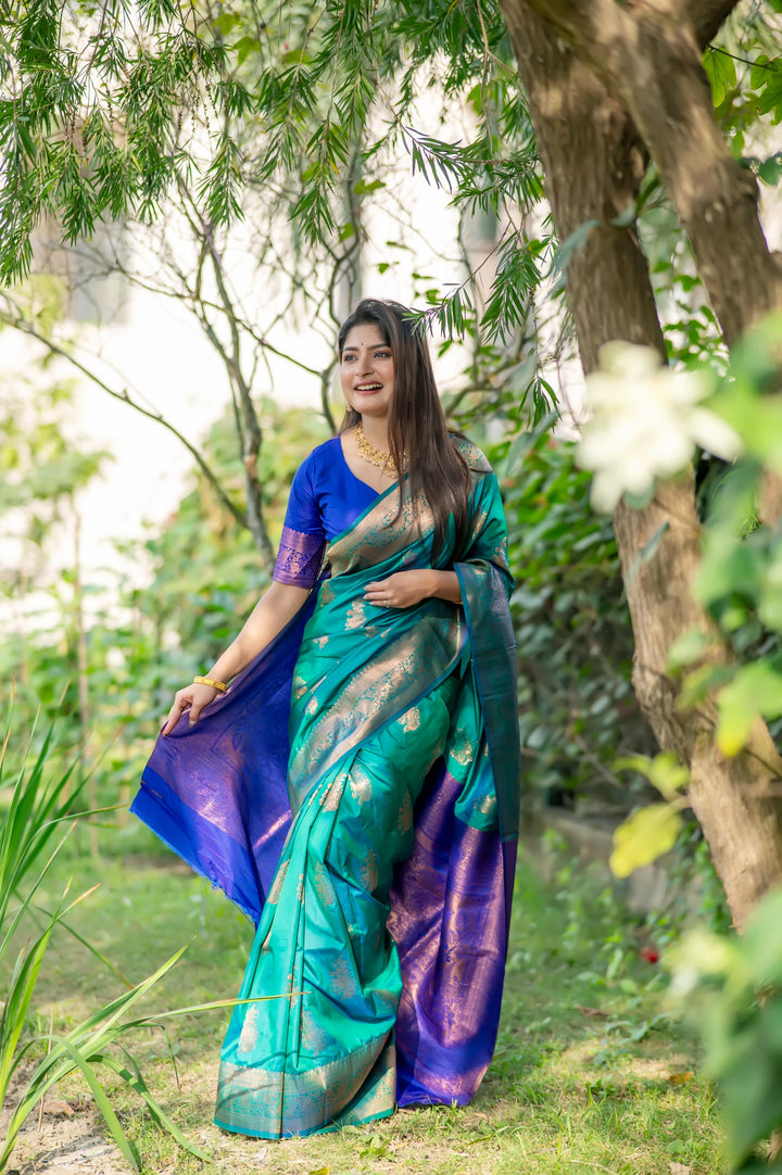 Designer Tussar Silk Saree with Woven Jari | Perfect for Weddings & Festivals