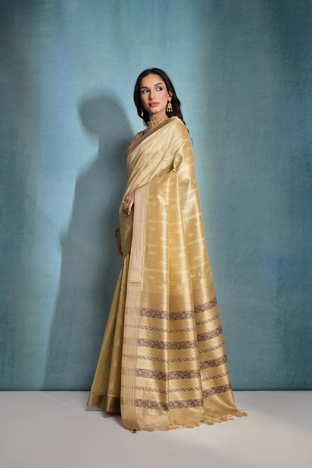 Tusser Silk Saree | Woven Ikkat Patola Designer for Weddings & Festive Events