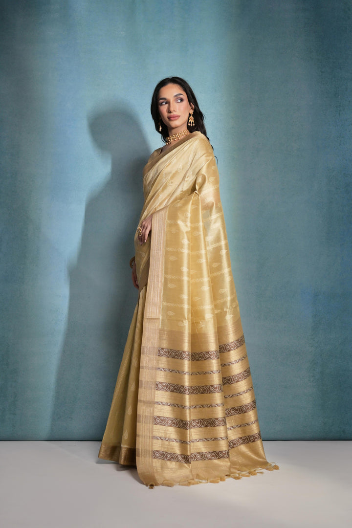 Tusser Silk Saree | Woven Ikkat Patola Designer for Weddings & Festive Events