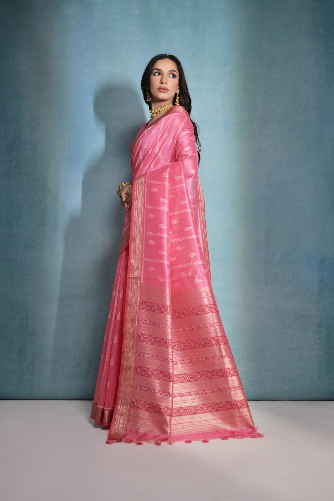 Tusser Silk Saree | Woven Ikkat Patola Designer for Weddings & Festive Events