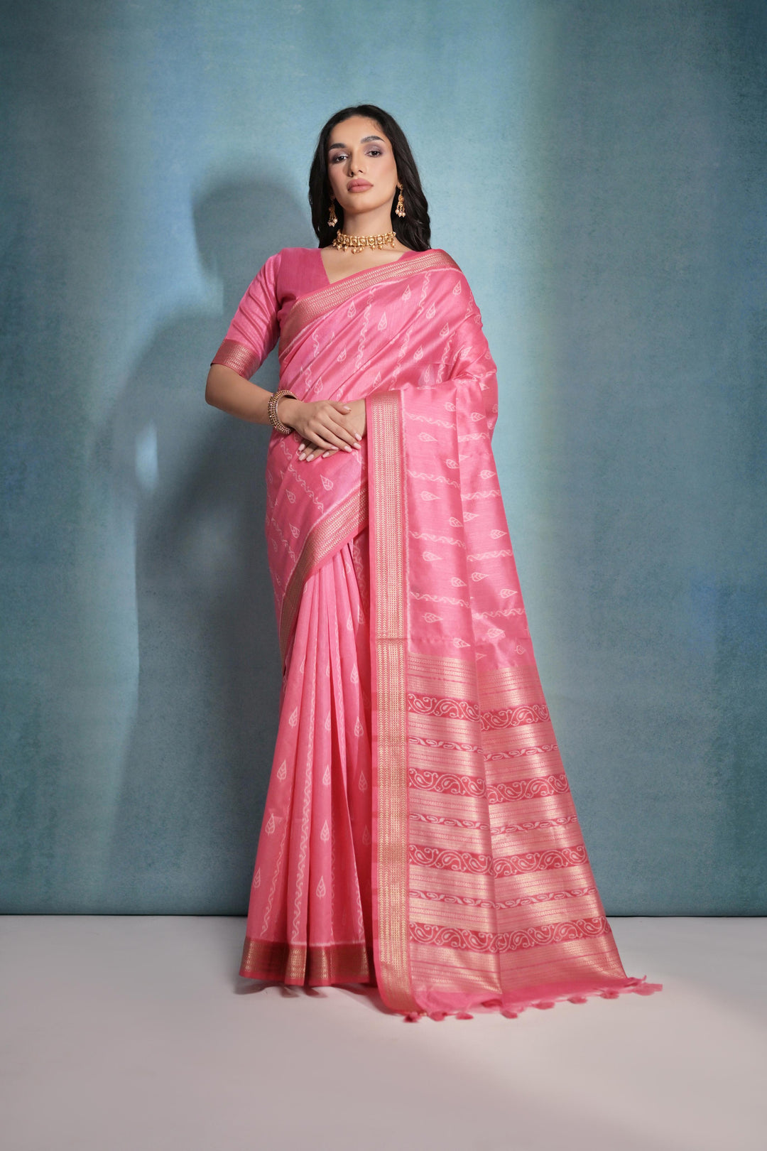 Tusser Silk Saree | Woven Ikkat Patola Designer for Weddings & Festive Events