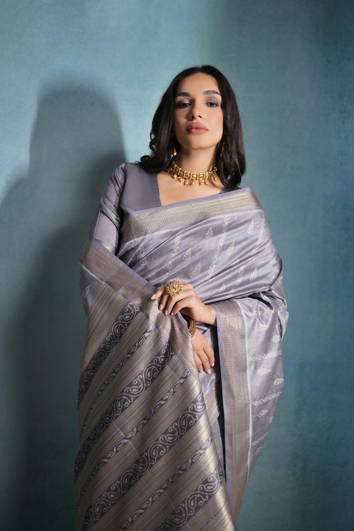 Tusser Silk Saree | Woven Ikkat Patola Designer for Weddings & Festive Events