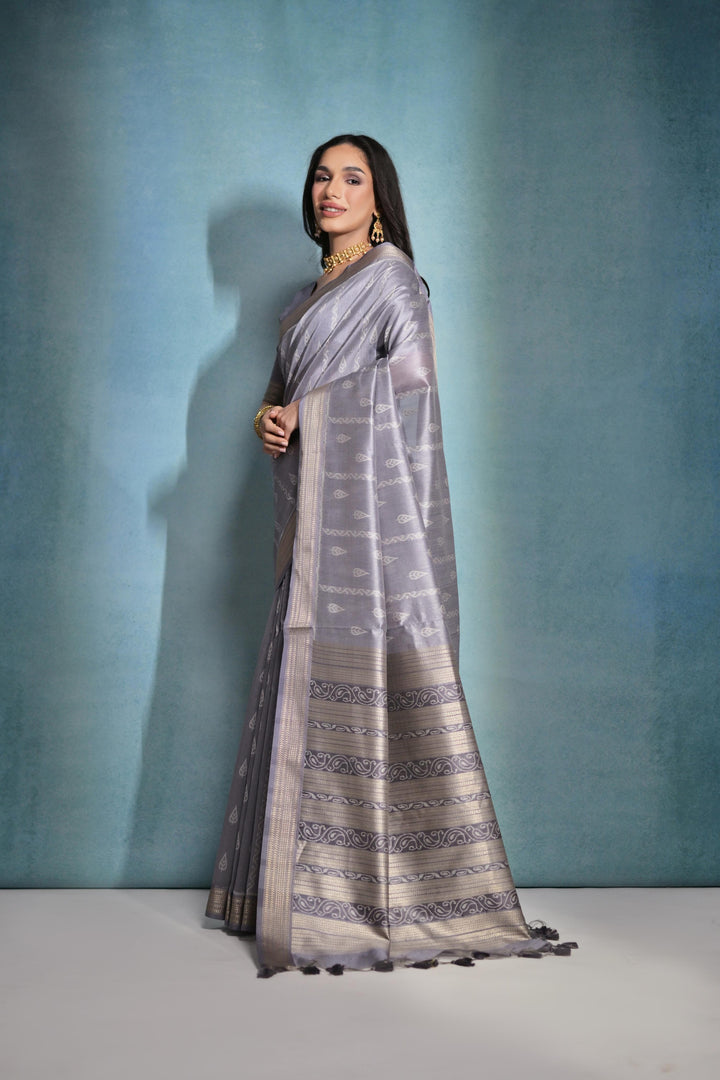 Tusser Silk Saree | Woven Ikkat Patola Designer for Weddings & Festive Events