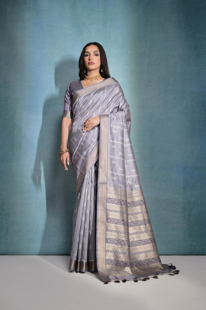 Tusser Silk Saree | Woven Ikkat Patola Designer for Weddings & Festive Events