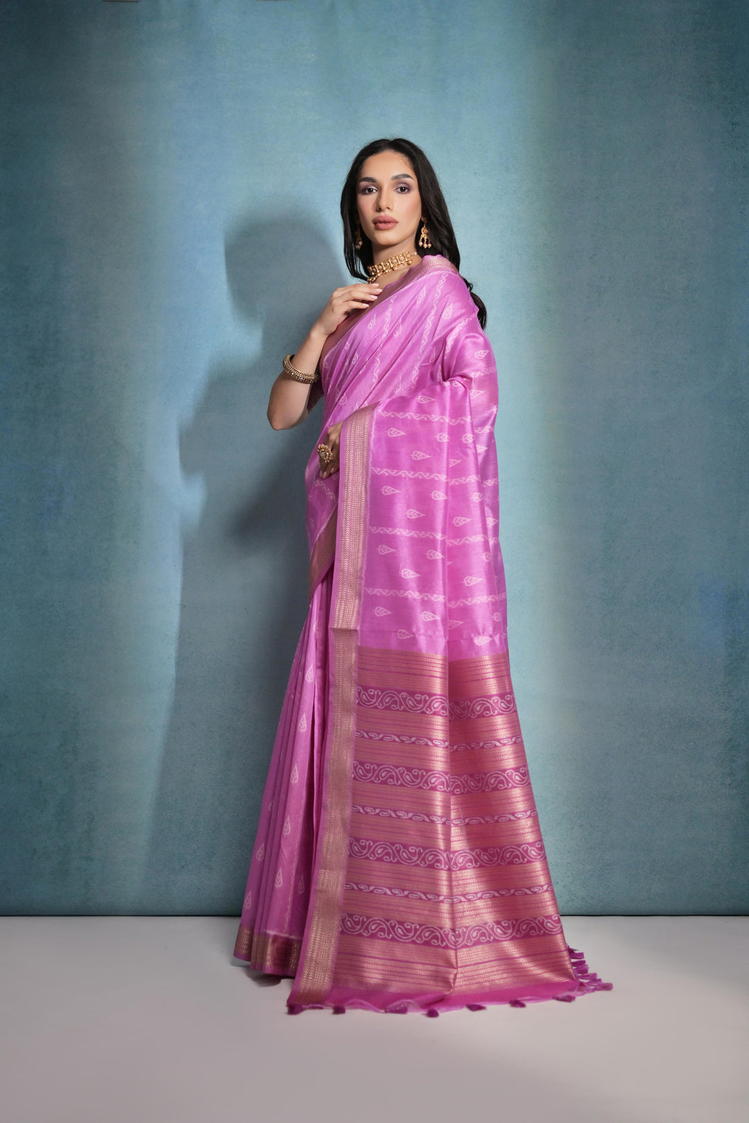 Tusser Silk Saree | Woven Ikkat Patola Designer for Weddings & Festive Events