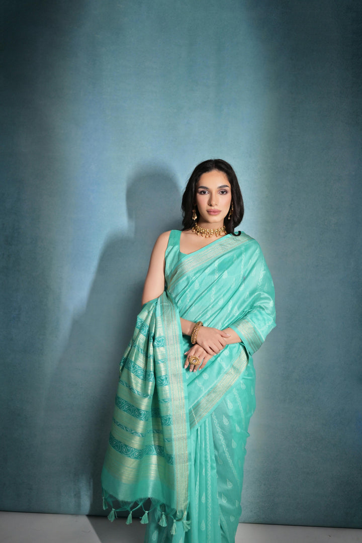 Tusser Silk Saree | Woven Ikkat Patola Designer for Weddings & Festive Events