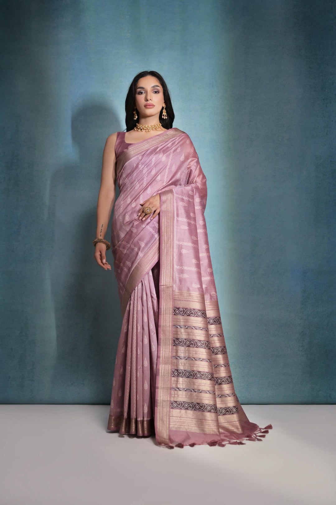 Tusser Silk Saree | Woven Ikkat Patola Designer for Weddings & Festive Events