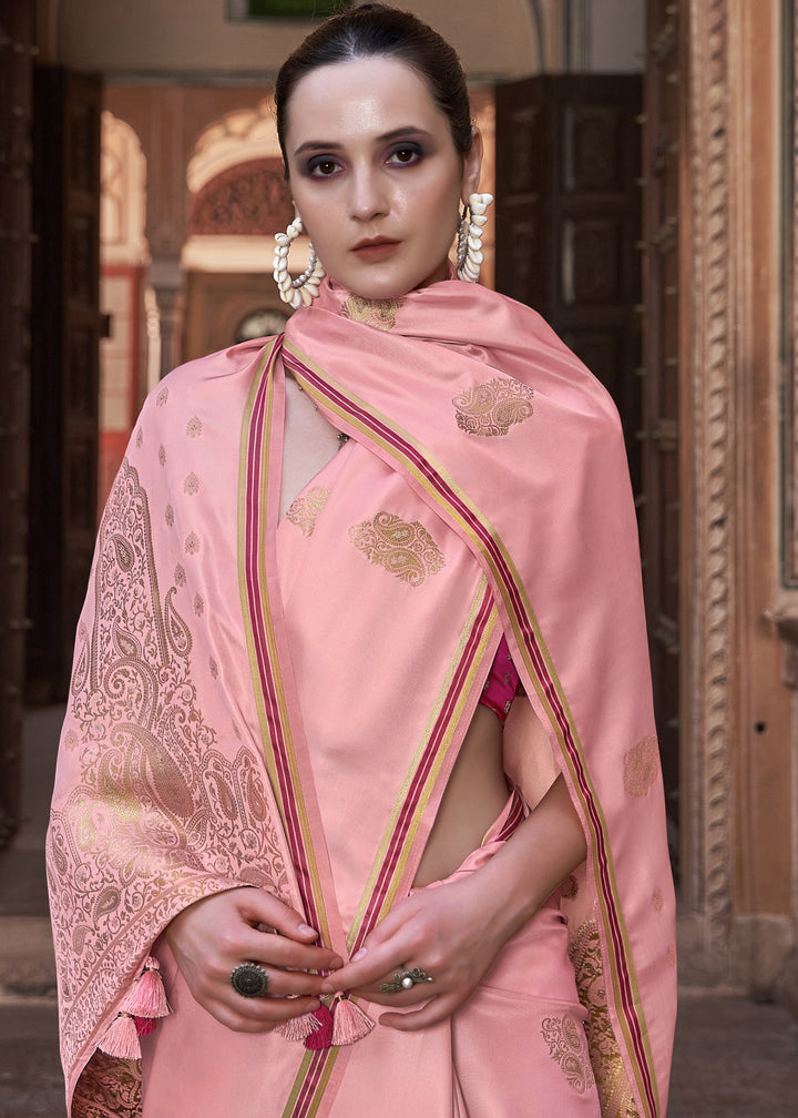 Satin-Silk Wedding Saree | Designer Weaving Jari for Special Events