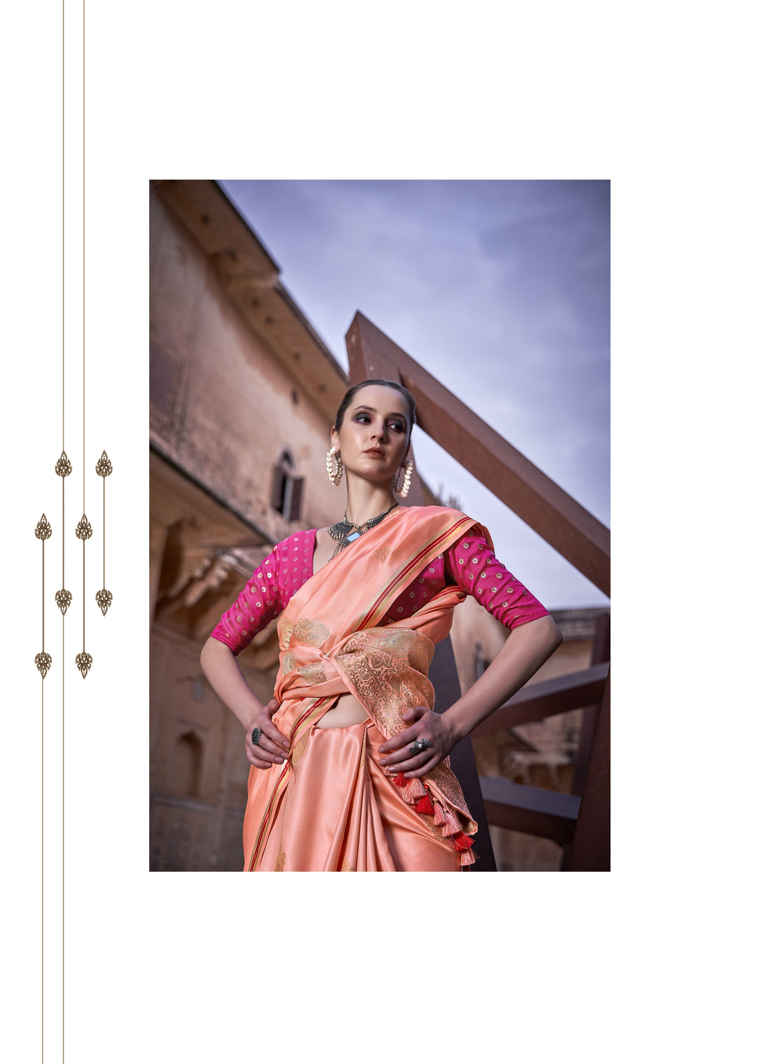 Satin-Silk Wedding Saree | Designer Weaving Jari for Special Events