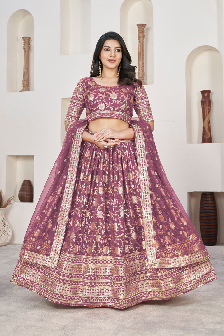 Dola Silk Weaving Jari Designer Lehenga | Elegant Wedding & Party Wear