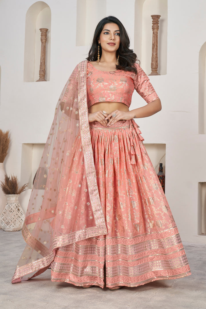 Dola Silk Weaving Jari Designer Lehenga | Elegant Wedding & Party Wear