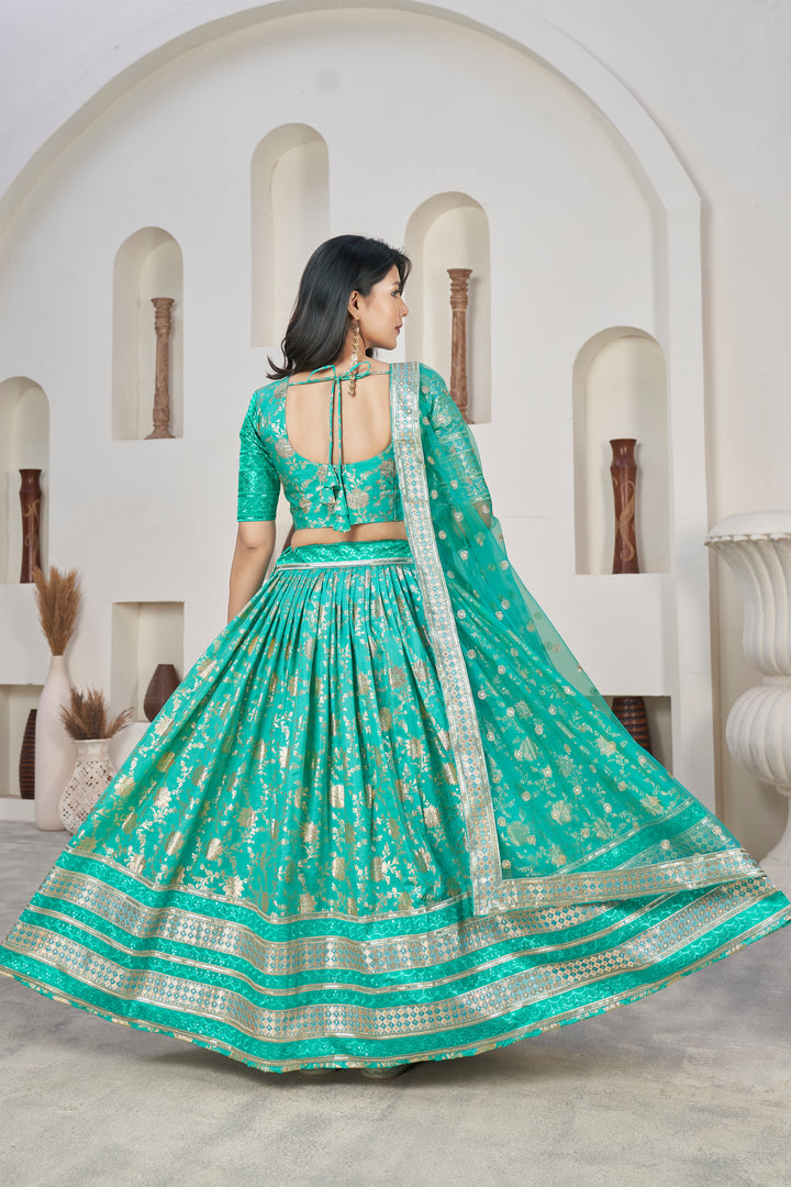 Dola Silk Weaving Jari Designer Lehenga | Elegant Wedding & Party Wear