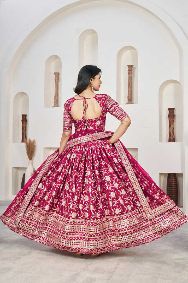 Dola Silk Weaving Jari Designer Lehenga | Elegant Wedding & Party Wear