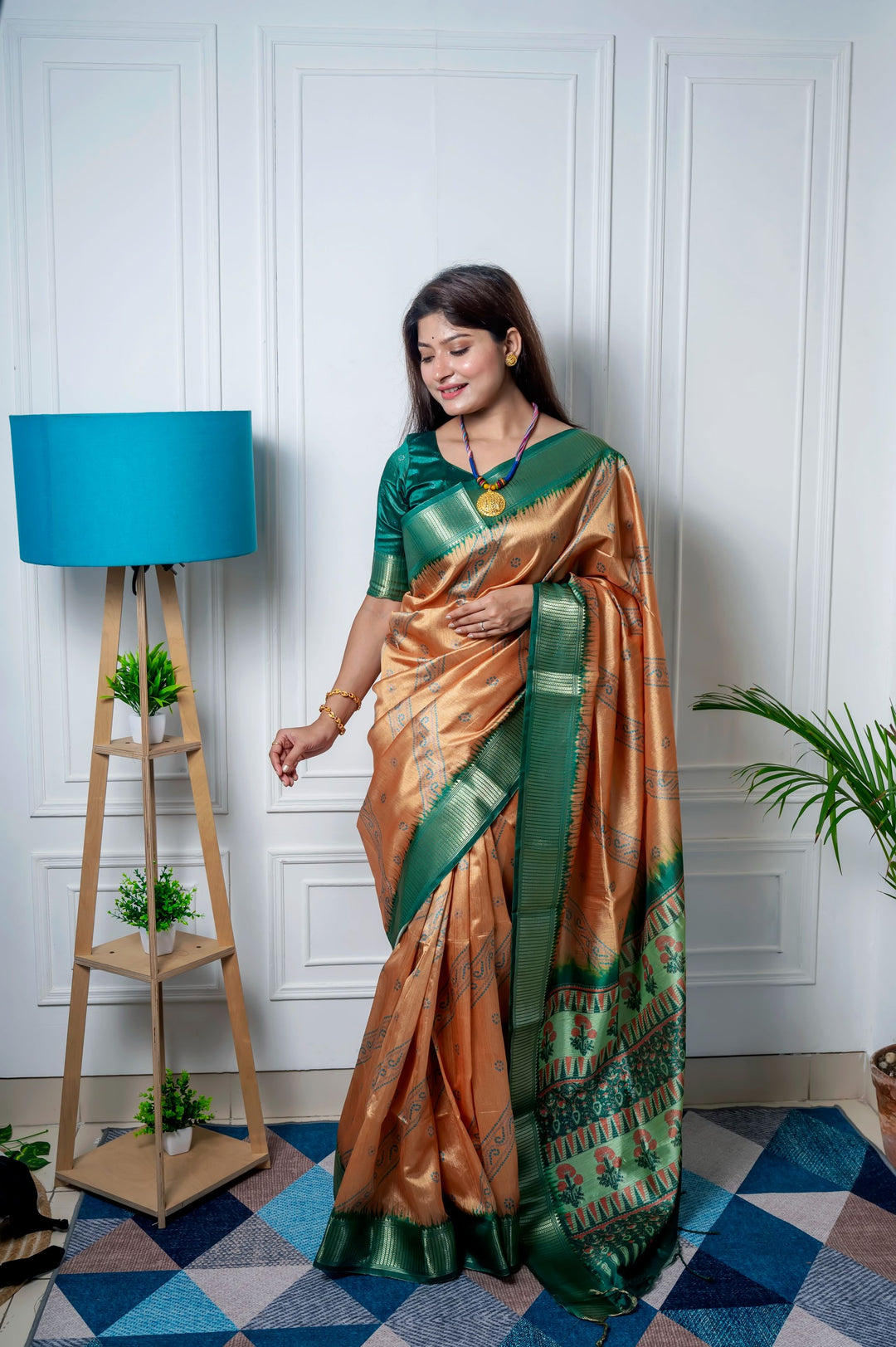 Elegant Raw Silk Saree with Woven Jari | Perfect for Weddings & Festive Events