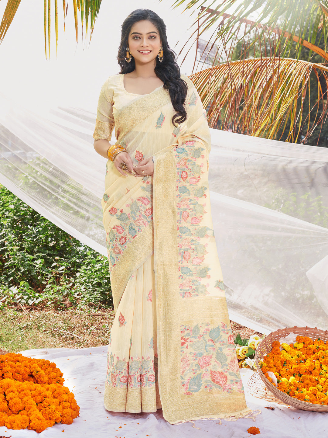 Designer Cotton Saree | Digital Printed for Special Events & Festivities