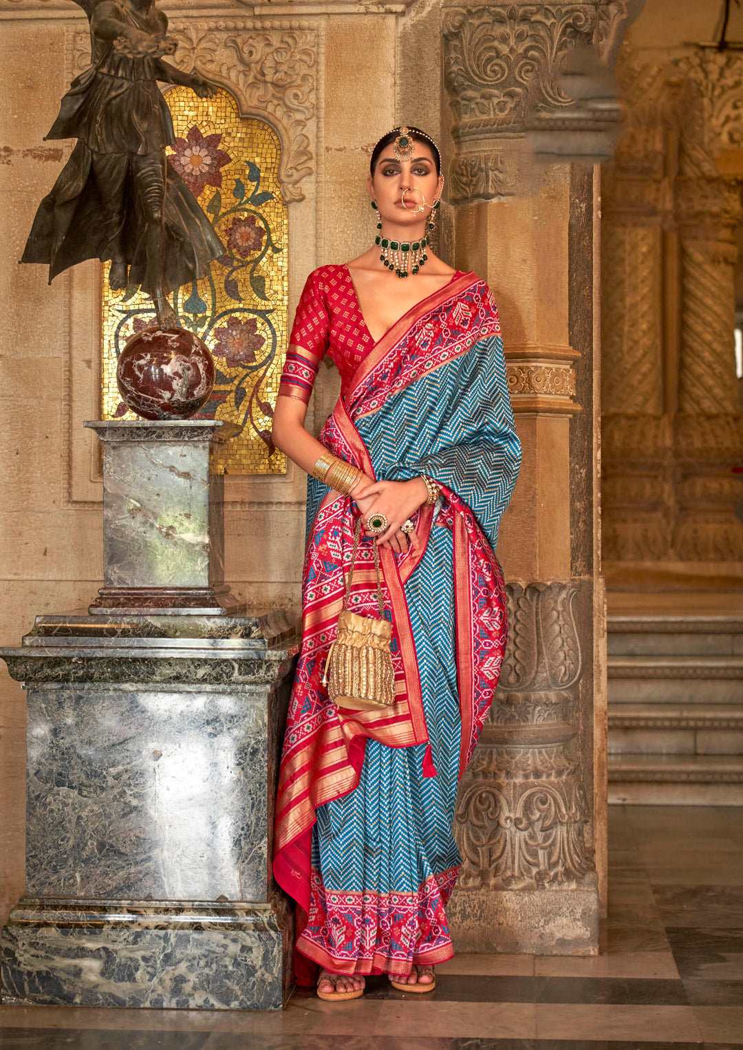 Luxurious s.v.p Silk, Banarasi Weaving Saree with | A Graceful Addition to Your Wardrobe