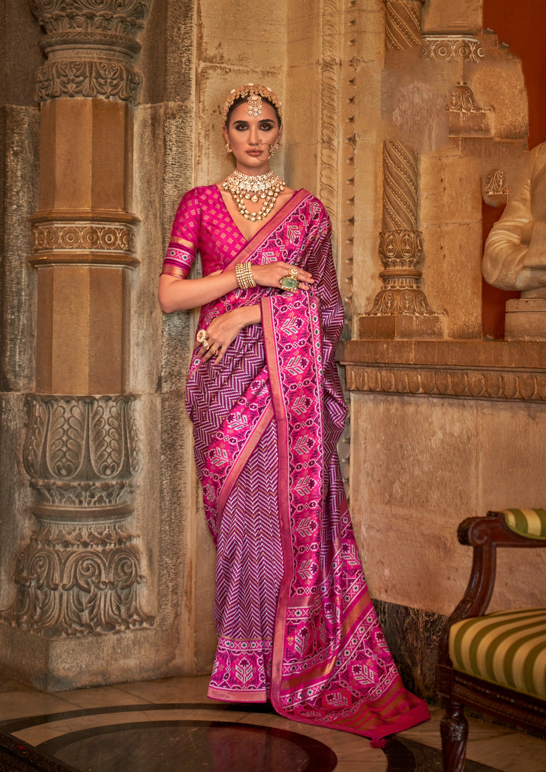 Luxurious s.v.p Silk, Banarasi Weaving Saree with | A Graceful Addition to Your Wardrobe