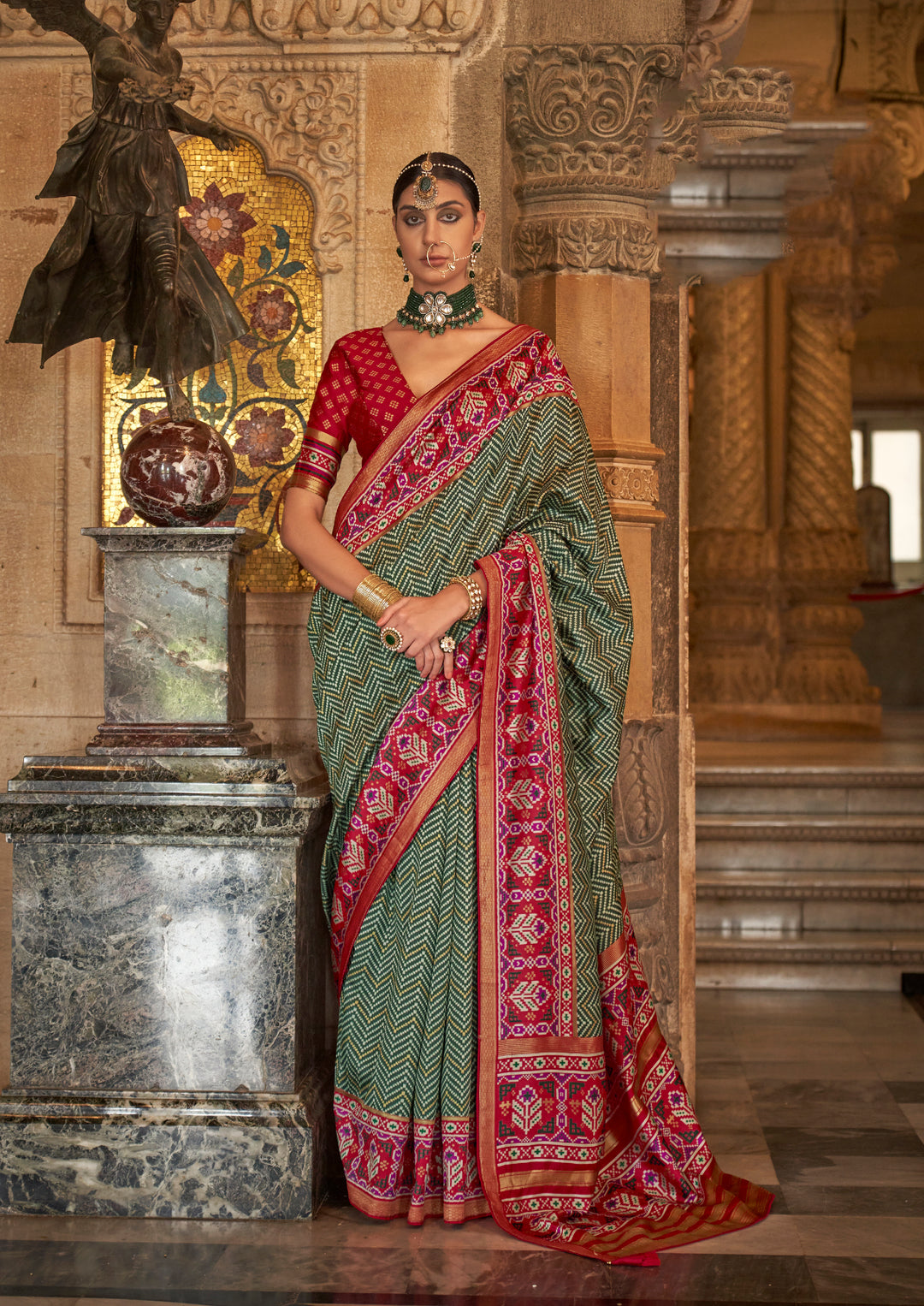 Luxurious s.v.p Silk, Banarasi Weaving Saree with | A Graceful Addition to Your Wardrobe