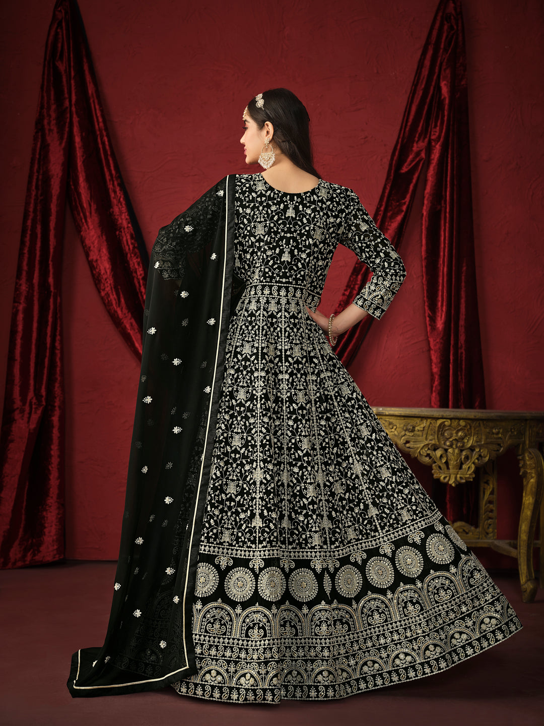 Beautiful Readymade Anarkali Suit with Dupatta | Stylish Faux Georgette