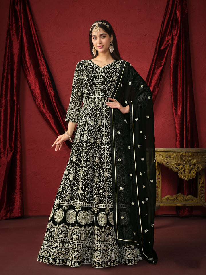 Beautiful Readymade Anarkali Suit with Dupatta | Stylish Faux Georgette