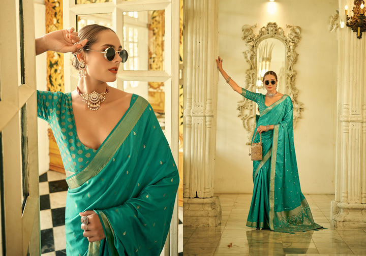 Exquisite Satin Silk Saree with | A Stylish and Sophisticated Choice