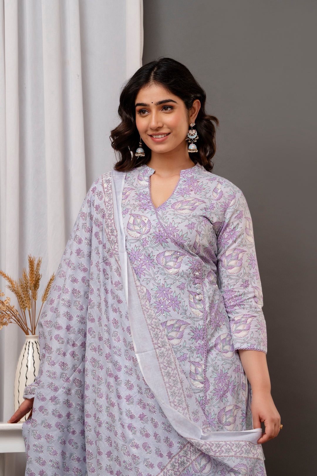 Designer Printed Cotton Suit | Handwork on Attractive Cotton Fabric