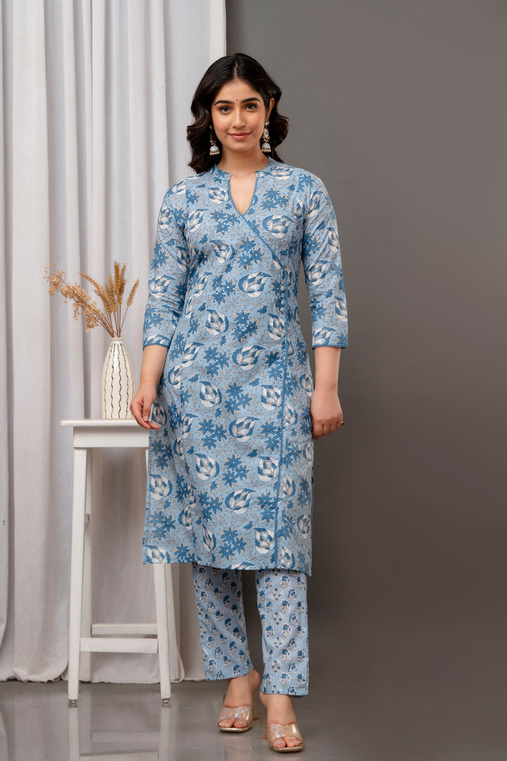 Designer Printed Cotton Suit | Handwork on Attractive Cotton Fabric