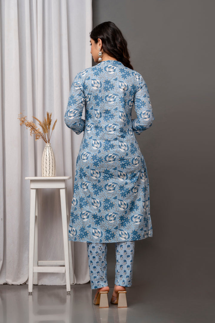 Designer Printed Cotton Suit | Handwork on Attractive Cotton Fabric