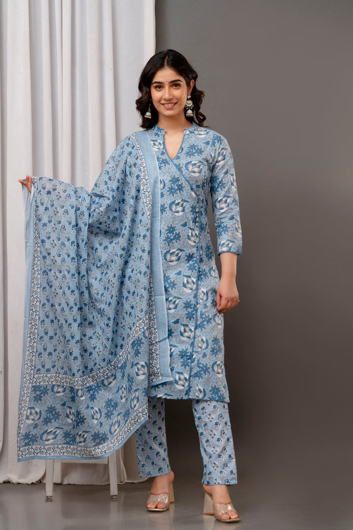 Designer Printed Cotton Suit | Handwork on Attractive Cotton Fabric