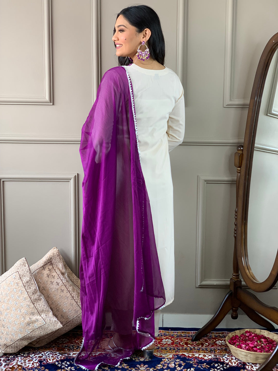 Stylish Rayon Suit with Chinon Dupatta | Elegant Sequance Embroidery