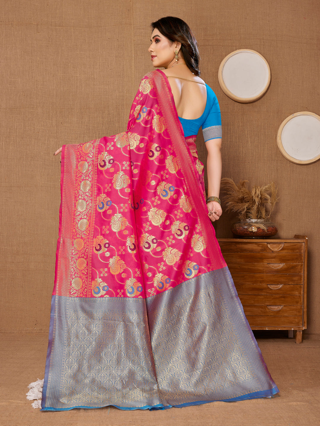 Radiant Banarasi Silk Saree with | Elegance Redefined for Weddings