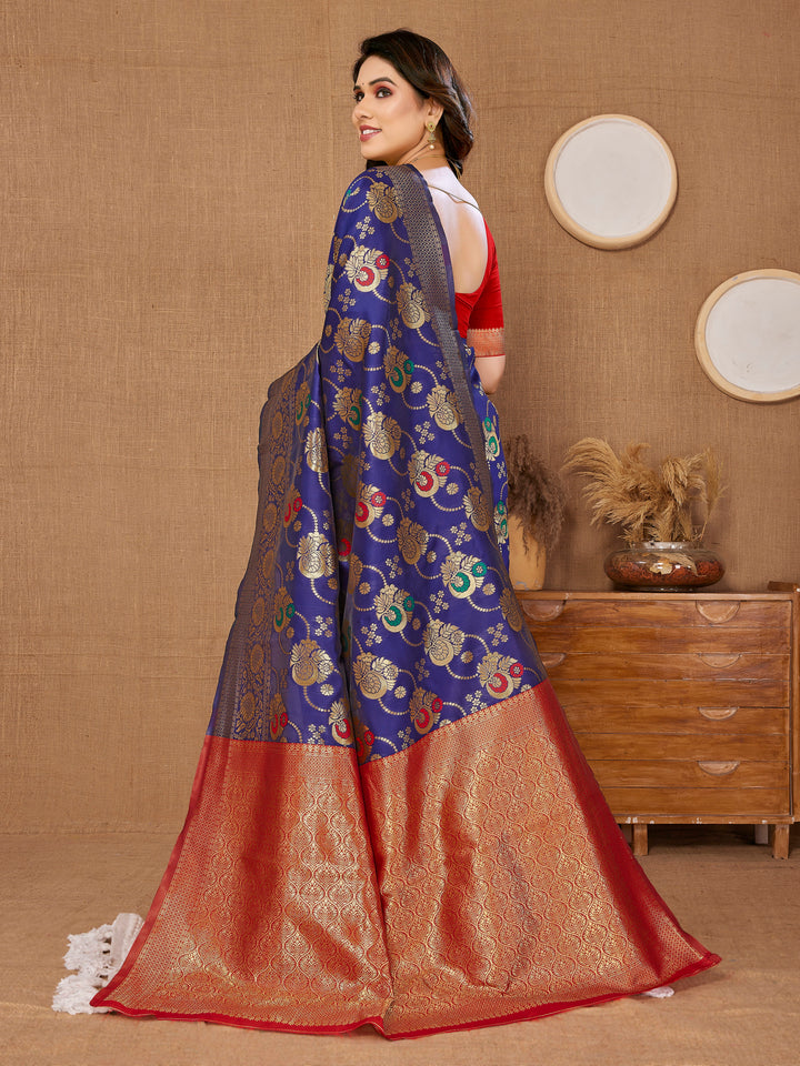 Radiant Banarasi Silk Saree with | Elegance Redefined for Weddings