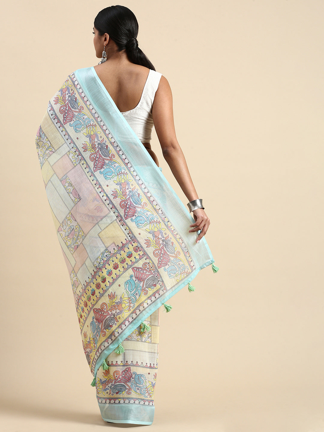 Beautiful Linen Saree with | Unmatched Beauty for Grand Occasions