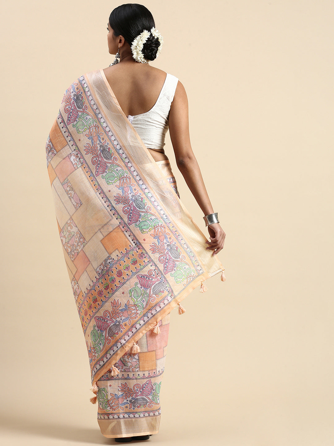 Beautiful Linen Saree with | Unmatched Beauty for Grand Occasions