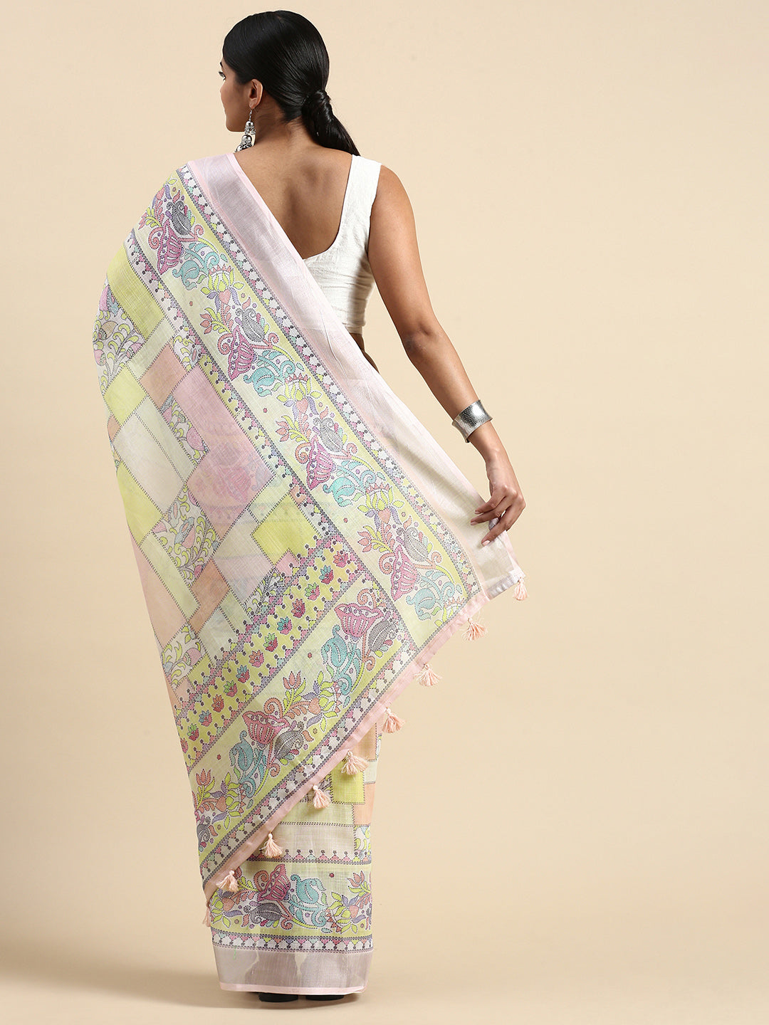 Beautiful Linen Saree with | Unmatched Beauty for Grand Occasions