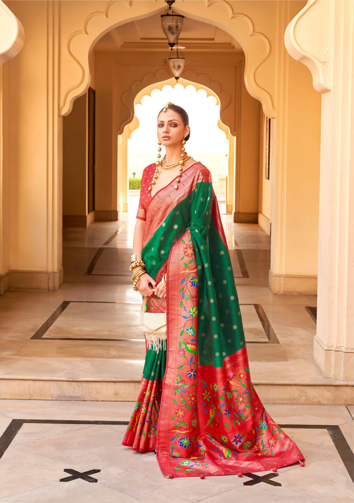 Elegant P V Silk Saree with | Elegance Redefined for Weddings