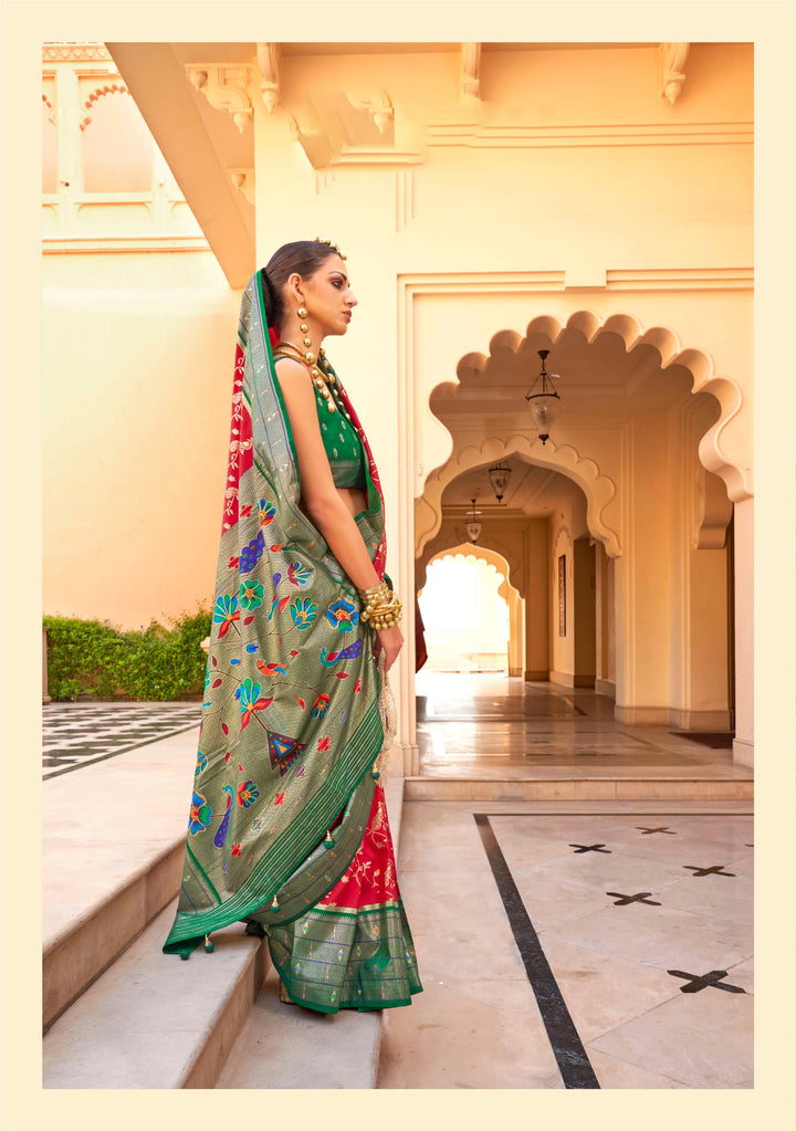 Breathtaking P V Silk Saree with | A Stylish and Sophisticated Choice