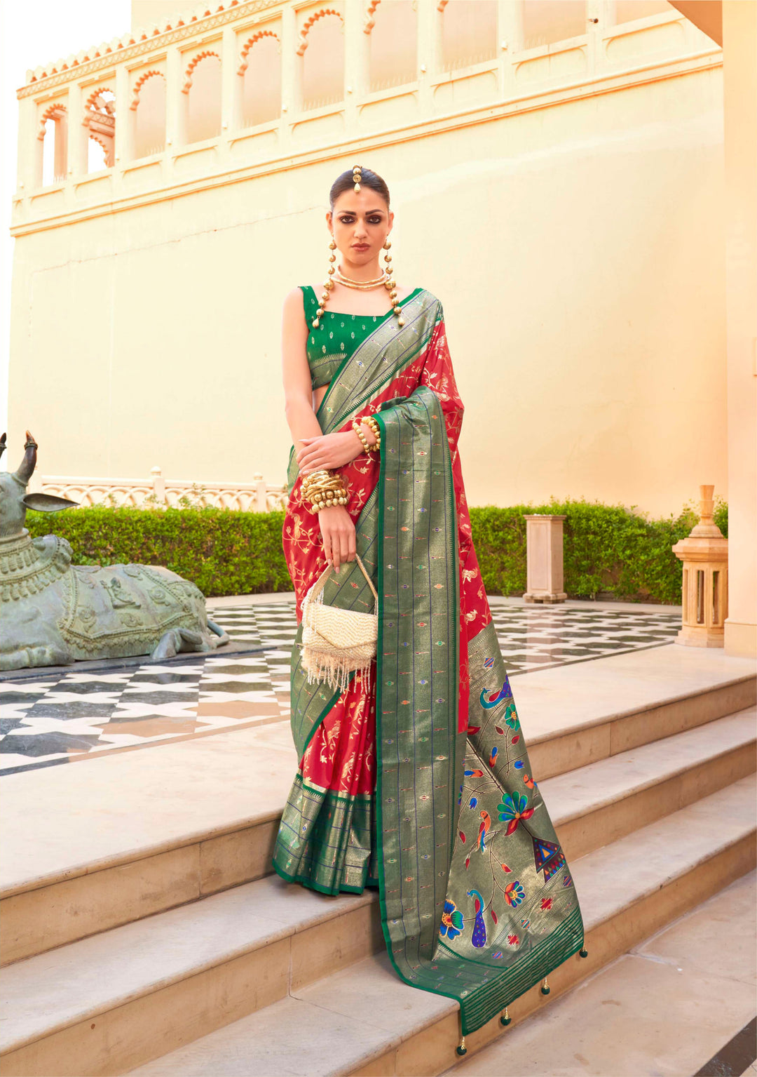 Breathtaking P V Silk Saree with | A Stylish and Sophisticated Choice