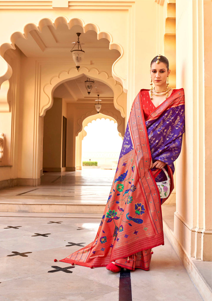 Breathtaking P V Silk Saree with | A Stylish and Sophisticated Choice