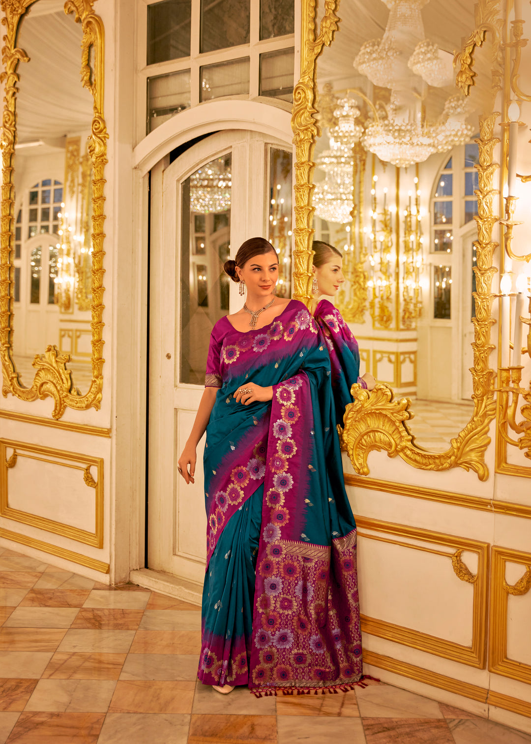 Elegant Banarasi Silk Saree | A Stylish and Sophisticated Choice