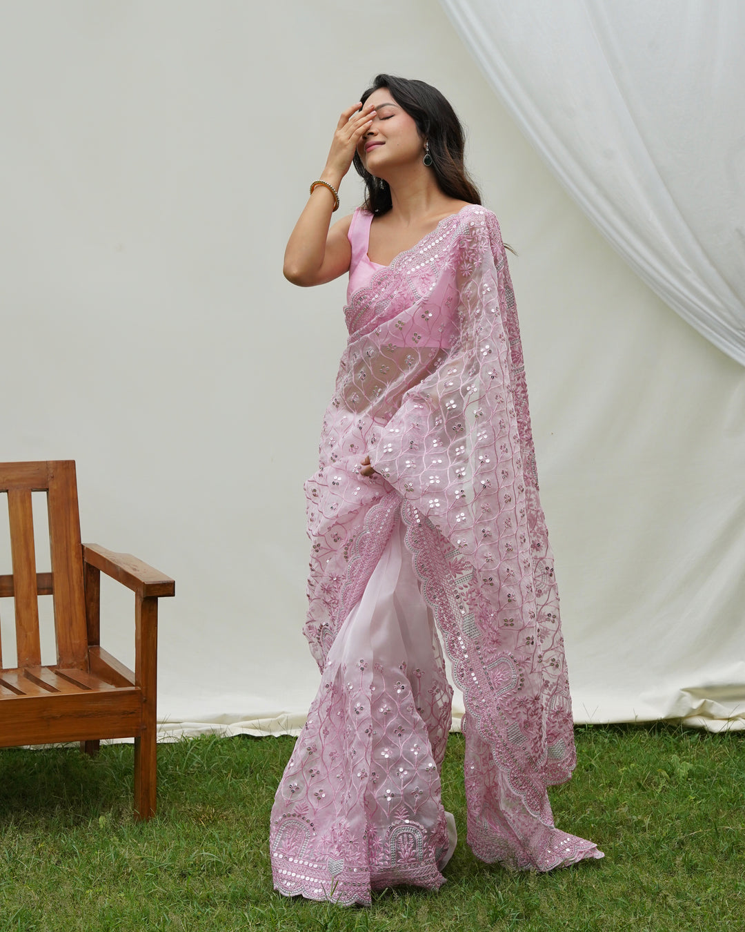 Sophisticated Organza Saree | A Captivating Traditional Ensemble