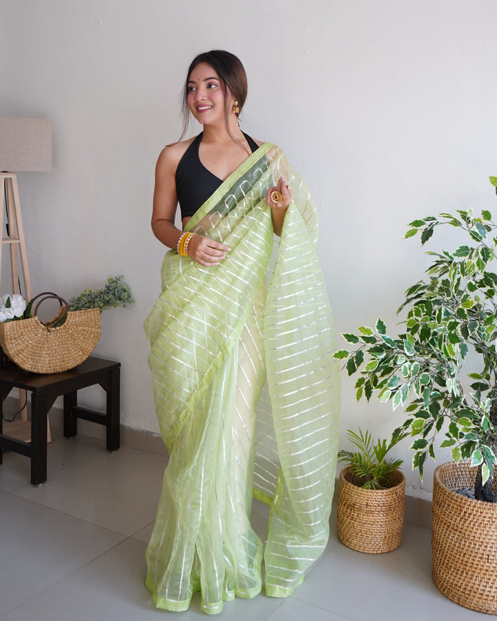 Radiant Organza Saree with | Perfect for Special Celebrations