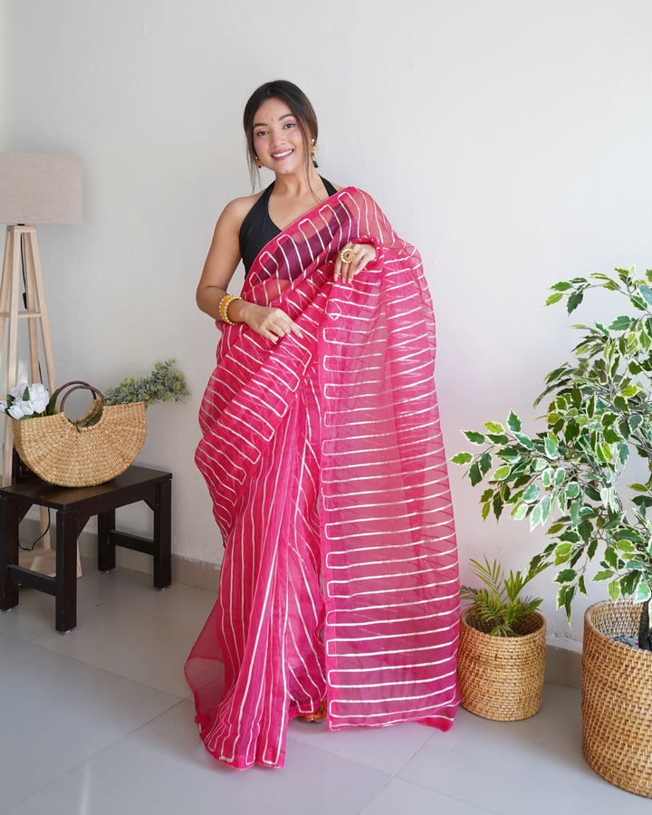 Radiant Organza Saree with | Perfect for Special Celebrations